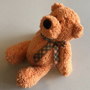 Super Soft Orange 10-inch Ganz Plush Bear